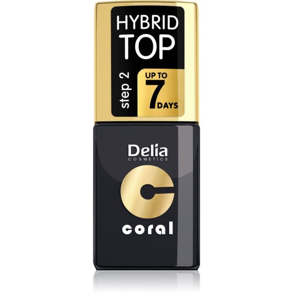 Delia Cosmetics Delia Cosmetics Coral Nail Enamel Hybrid Gel završni gel lak za nokte 11 ml