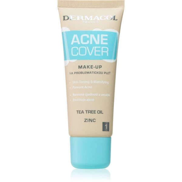 Dermacol Dermacol Acne Cover umirujući puder with Tee Tree Oil nijansa No.1 30 ml