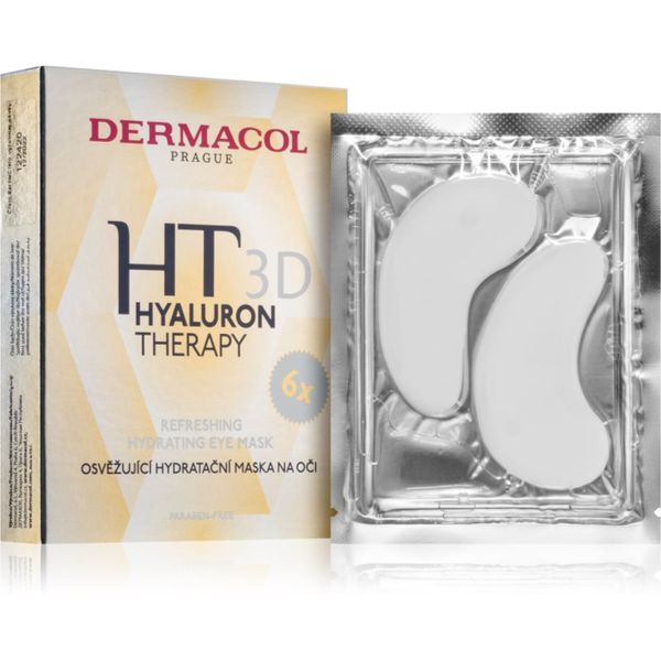 Dermacol Dermacol Hyaluron Therapy 3D osvježavajuća hidratantna maska za oči 6x6 g