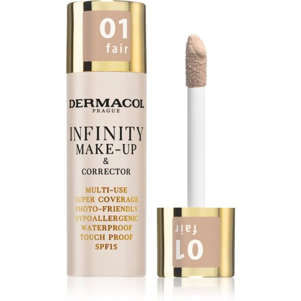 Dermacol Dermacol Infinity puder s visokim prekrivanjem SPF 15 nijansa 01 Fair 20 g