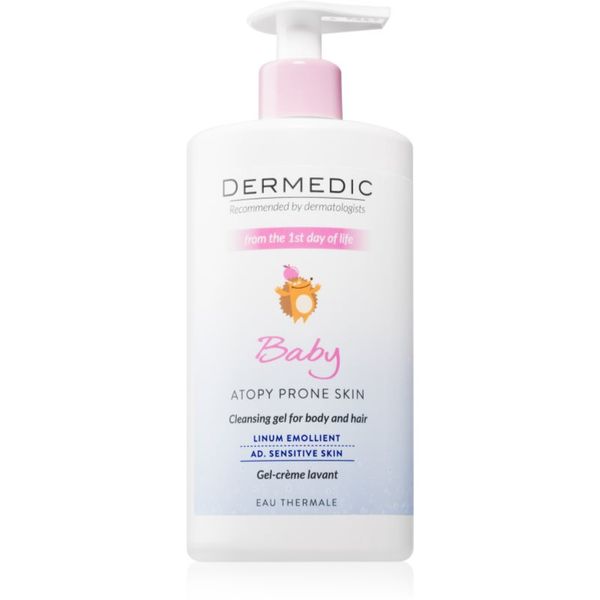 Dermedic Dermedic Baby Linum Emolient kremasti gel za tuširanje za djecu od rođenja 500 ml