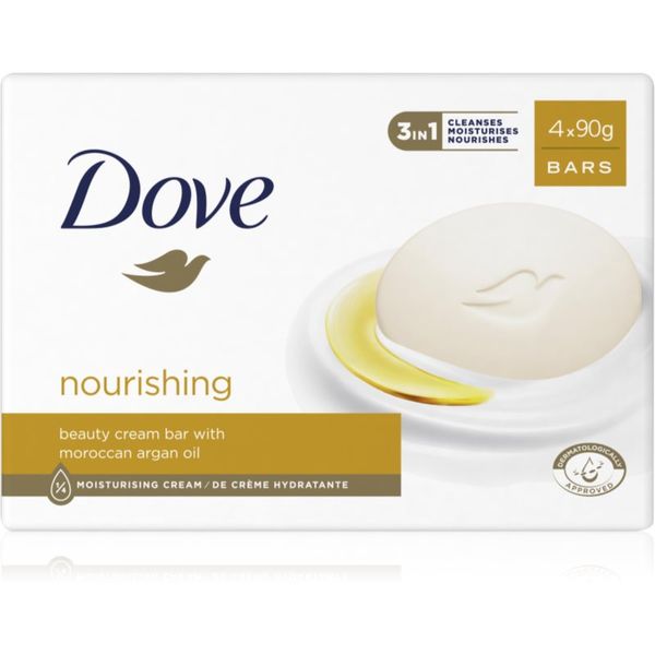 Dove Dove Cream Oil sapun s arganovim uljem 4x90 g