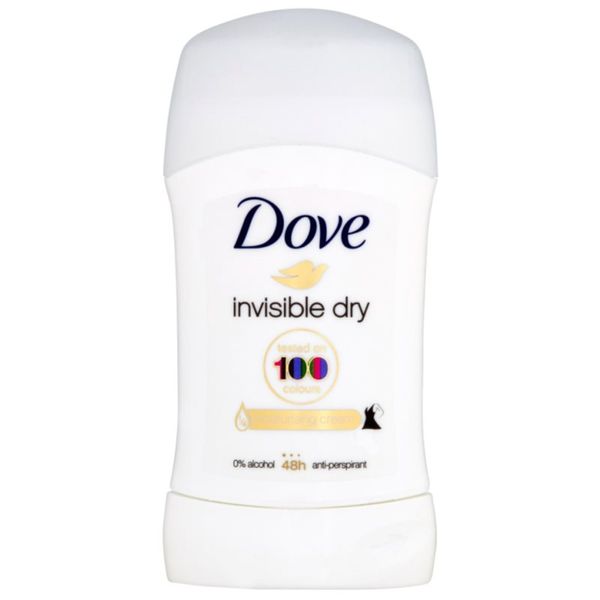 Dove Dove Invisible Dry Antiperspirant čvrsti antiperspirant protiv bijelih mrlja 48h 40 ml