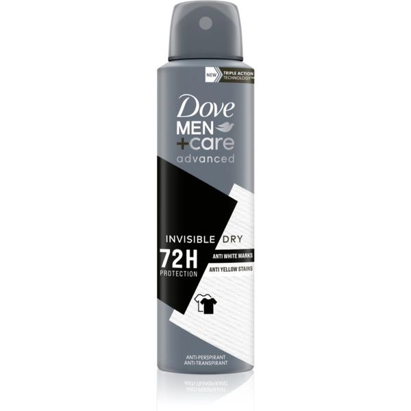 Dove Dove Men+Care Antiperspirant antiperspirant protiv bijelih i žutih mrlja 72h Invisibile Dry 150 ml