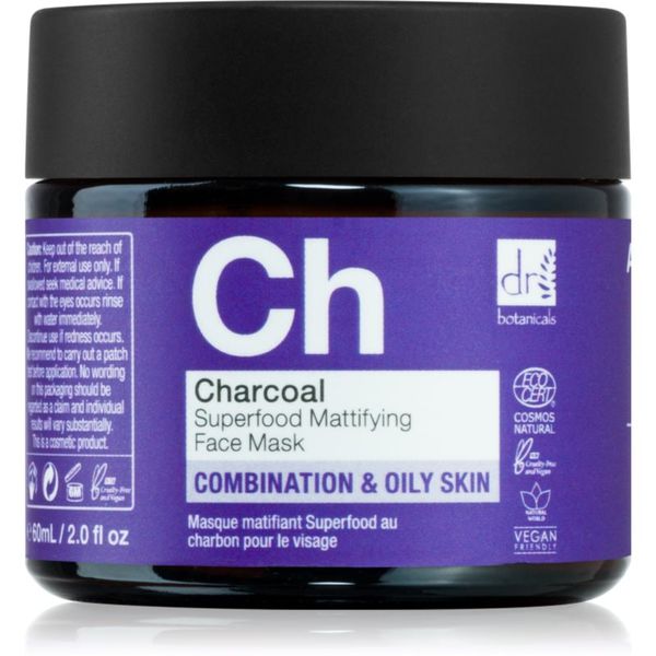 Dr Botanicals Dr Botanicals Charcoal maska za lice 60 ml