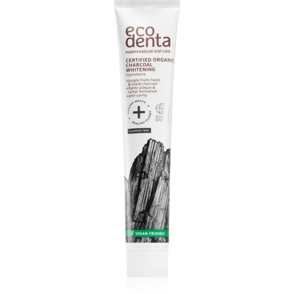 Ecodenta Ecodenta Certified Organic Charcoal whitening pasta za izbjeljivanje zuba s aktivnim ugljenom 75 ml