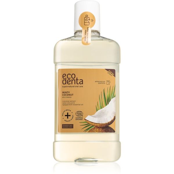 Ecodenta Ecodenta Cosmos Organic Minty Coconut vodica za usta okus Coconut, Aloe Vera, Pepermint 500 ml