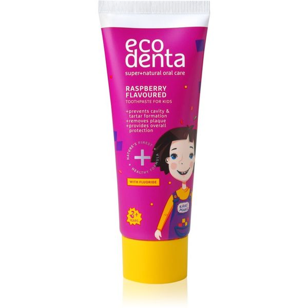Ecodenta Ecodenta Super + prirodna zubna pasta za djecu okus Raspberry 75 ml