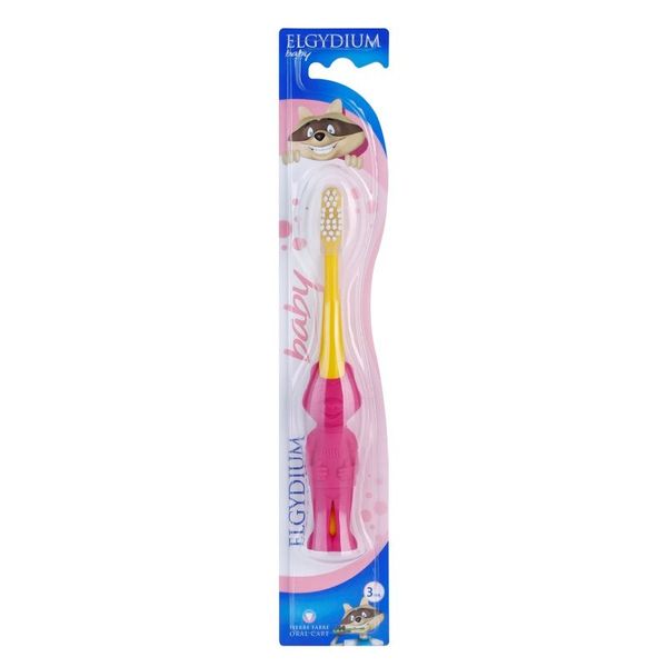 Elgydium Elgydium Baby četkica za zube za djecu Yellow & Pink 1 kom