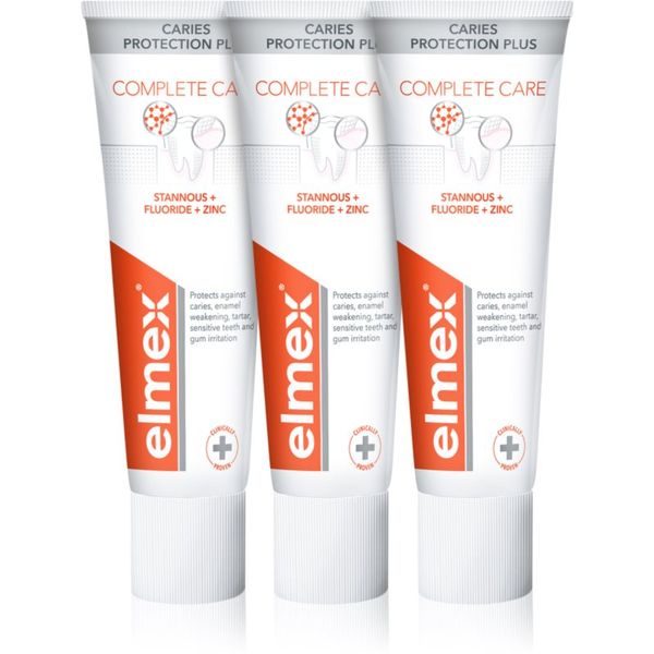 Elmex Elmex Caries Protection Complete Care osvježavajuća pasta za zube za potpunu zaštitu zuba 3x75 ml
