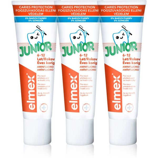 Elmex Elmex Junior 6-12 Years zubna pasta za djecu 3x75 ml