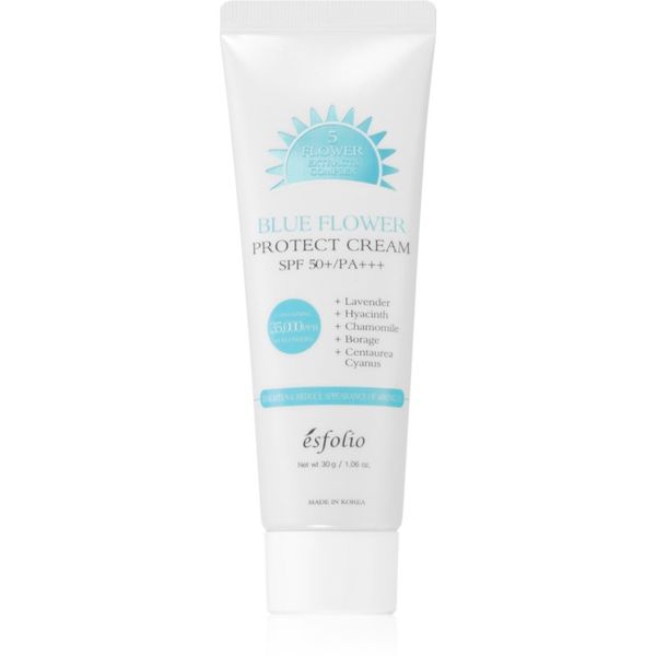 esfolio esfolio Protect Cream Blue Flower hidratantna zaštitna krema SPF 50+ 30 g