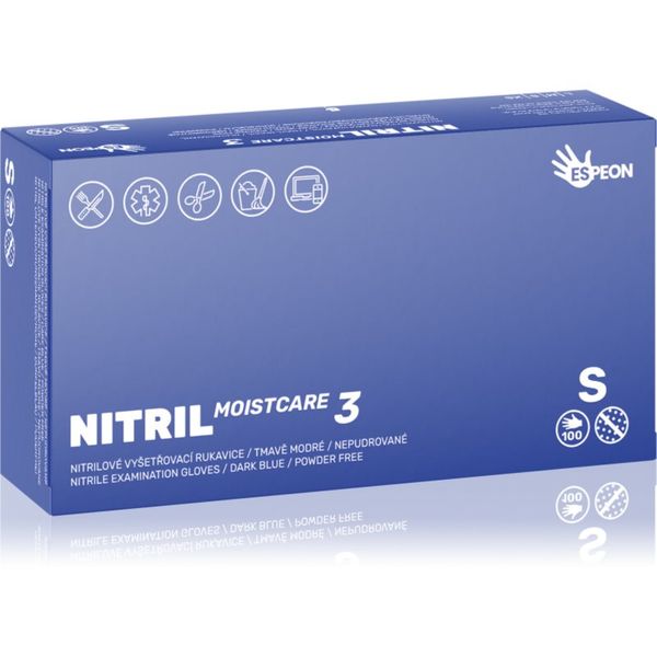 Espeon Espeon Nitril Moistcare3 Dark Blue nitrilne rukavice bez pudera s hidratantnim učinkom veličina S 2x50 kom