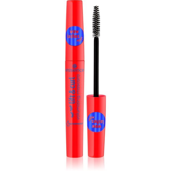 Essence Essence Lift & Curl vodootporna maskara za volumen i uvijanje trepavica nijansa black 7,5 ml