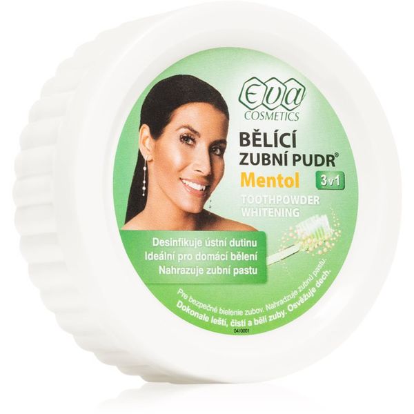 Eva Eva Menthol puder za izbjeljivanje zuba 3 u 1 mentol 30 g