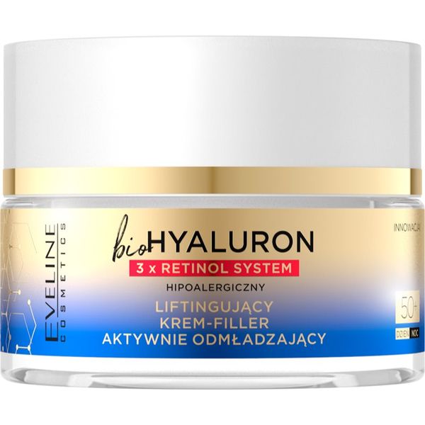 Eveline Cosmetics Eveline Cosmetics Bio Hyaluron 3x Retinol System dnevna i noćna lifting krema 50+ 50 ml