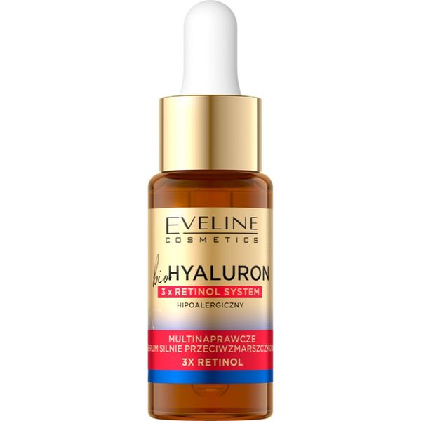 Eveline Cosmetics Eveline Cosmetics Bio Hyaluron 3x Retinol System noćni serum protiv bora 18 ml