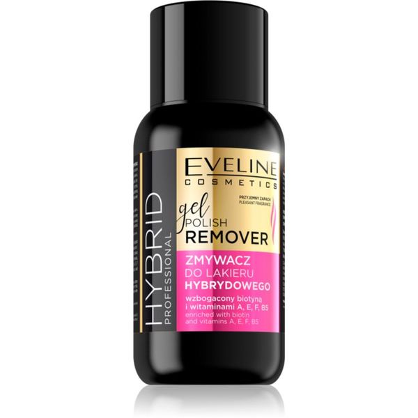 Eveline Cosmetics Eveline Cosmetics Hybrid Professional sredstvo za skidanje laka s noktiju s vitaminom A i E 150 ml