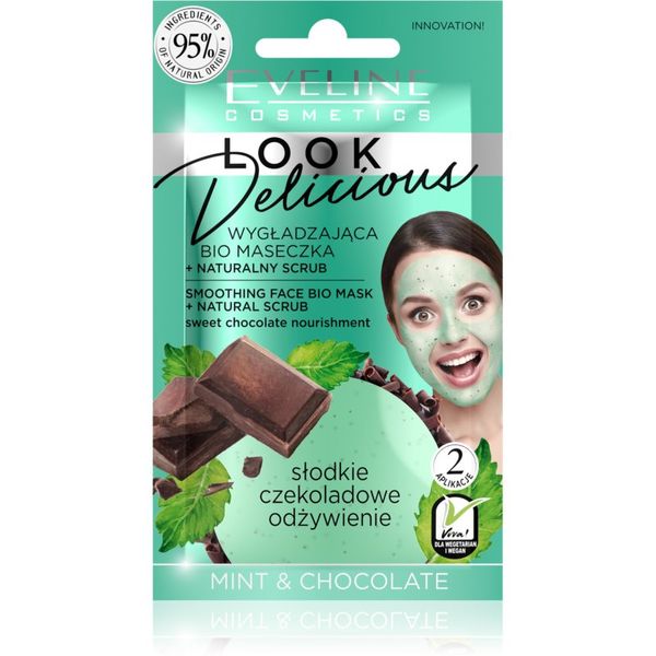Eveline Cosmetics Eveline Cosmetics Look Delicious Mint & Chocolate hidratantna maska za zaglađivanje s čokoladom 10 ml