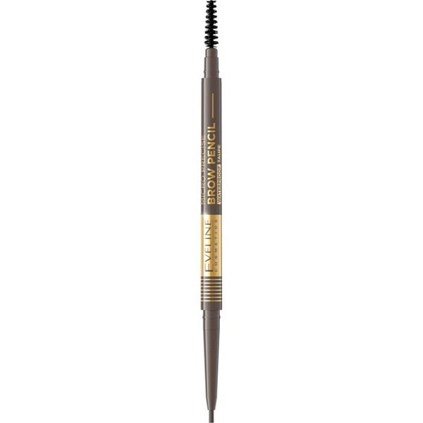 Eveline Cosmetics Eveline Cosmetics Micro Precise vodootporna olovka za obrve sa četkicom 2 u 1 nijansa 01 Taupe 4 g