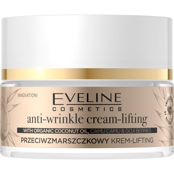 Eveline Cosmetics Eveline Cosmetics Organic Gold dnevna i noćna krema protiv bora s kokosovim uljem 50 ml