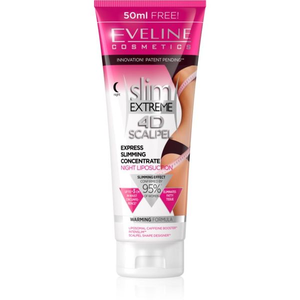 Eveline Cosmetics Eveline Cosmetics Slim Extreme 4D Scalpel super koncentrirani noćni serum sa zagrijavajućim učinkom 250 ml