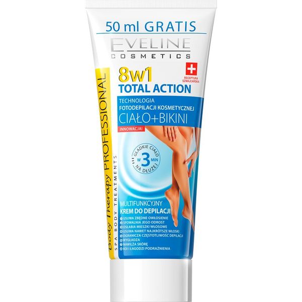 Eveline Cosmetics Eveline Cosmetics Total Action krema za depilaciju nogu 8 u 1 200 ml
