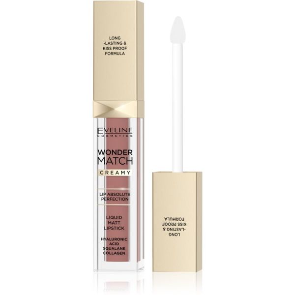 Eveline Cosmetics Eveline Cosmetics Wonder Match dugotrajni mat tekući ruž za usne s hijaluronskom kiselinom nijansa 09 Dream Nude 6.8 ml