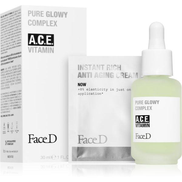 Face D Face D Pure Glowy Complex antioksidativni serum s vitaminima A, C, E 30 ml