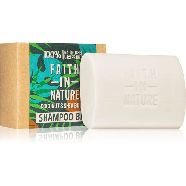 Faith In Nature Faith In Nature Coconut & Shea Butter organski čvrsti šampon daje hidrataciju i sjaj 85 g