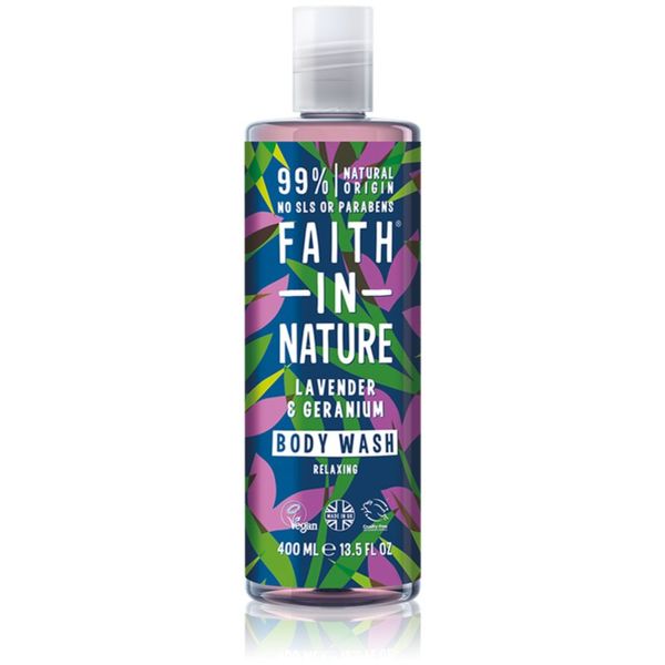 Faith In Nature Faith In Nature Lavender & Geranium relaksirajući gel za tuširanje 400 ml