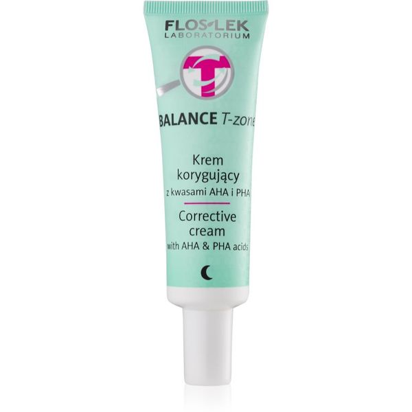 FlosLek Laboratorium FlosLek Laboratorium Balance T-Zone noćna korektivna krema za mješovitu kožu lica 50 ml