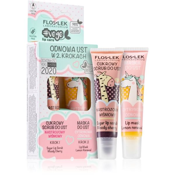 FlosLek Laboratorium FlosLek Laboratorium Vege Lip Care Renewal set za usne