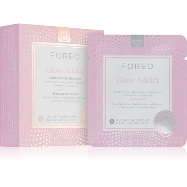 FOREO FOREO UFO™ Glow Addict posvjetljujuća maska za lice 6 kom