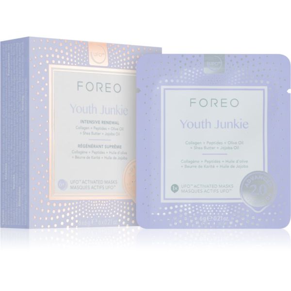 FOREO FOREO UFO™ Youth Junkie maska za lice protiv starenja 6 kom