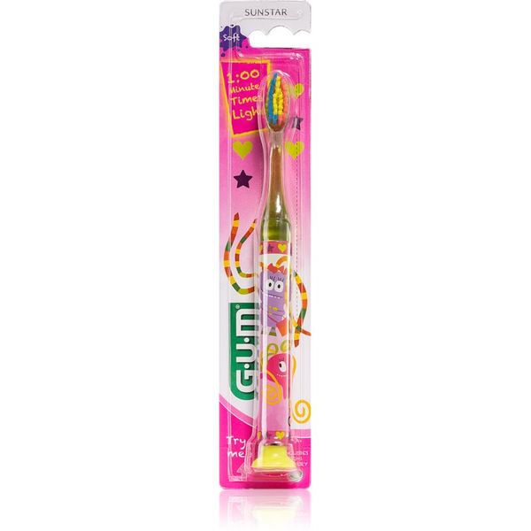 G.U.M G.U.M Kids Toothbrush četkica za zube za djecu s vakuumskim držačem 1 kom