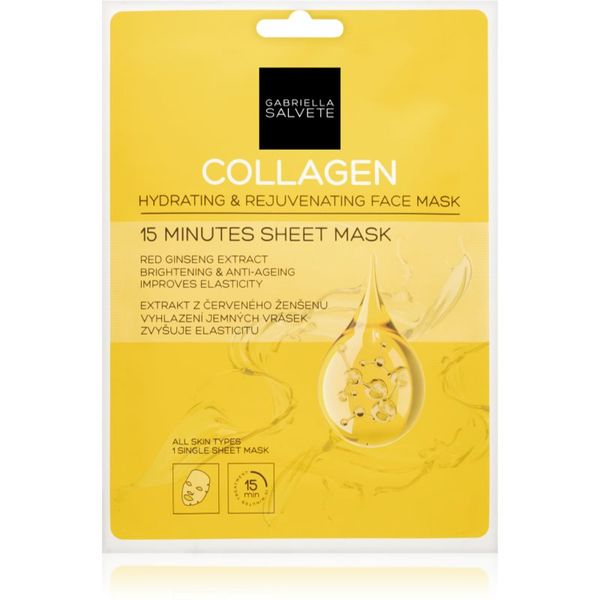Gabriella Salvete Gabriella Salvete Face Mask Collagen Sheet maska za sjaj i zaglađivanje kože lica 1 kom