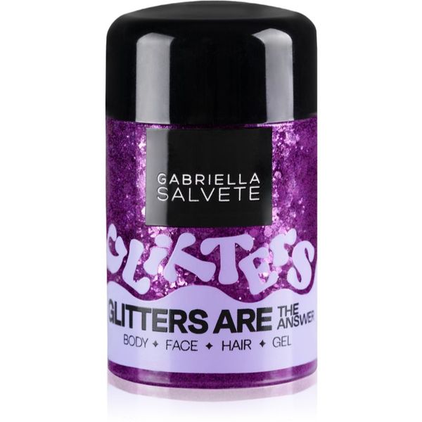 Gabriella Salvete Gabriella Salvete Festival Headliners Glitters Are The Answer šljokice za lice i tijelo nijansa Violet 10 ml