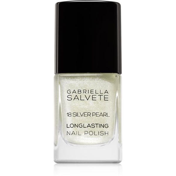 Gabriella Salvete Gabriella Salvete Longlasting Enamel dugotrajni lak za nokte sa šljokicama nijansa 18 Silver Pearl 11 ml