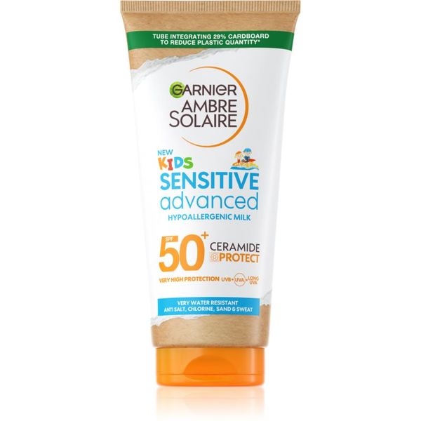 Garnier Garnier Ambre Solaire Sensitive Advanced zaštitno dječje mlijeko za sunčanje SPF 50+ 175 ml