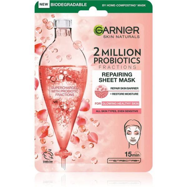 Garnier Garnier Skin Naturals Sheet maska za lice za jednokratnu upotrebu s probioticima 22 g