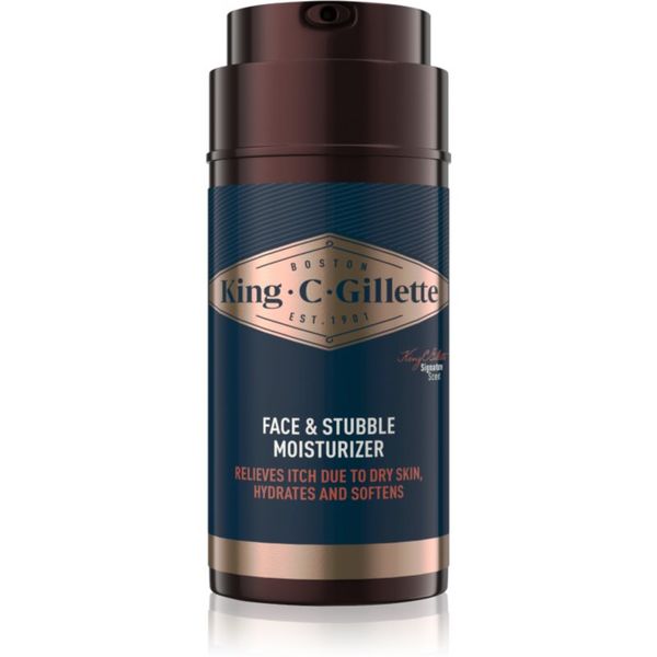 Gillette Gillette King C. Face & Stubble Moisturizer hidratantna krema za lice i bradu za muškarce 100 ml