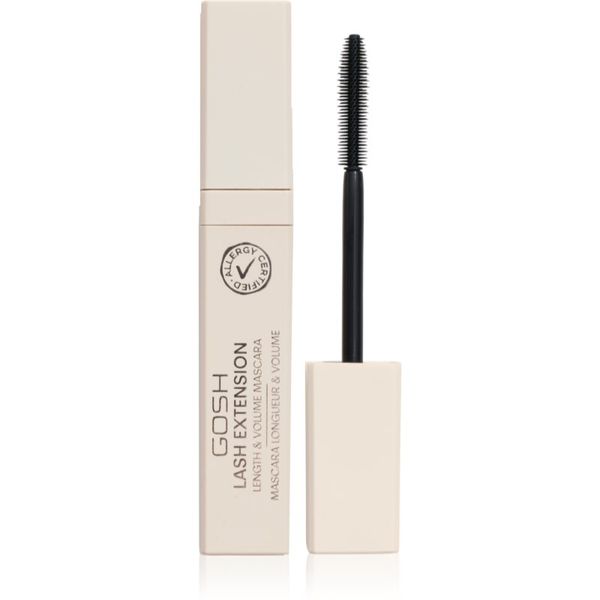 Gosh Gosh Lash Extension maskara za produljenje i gustoću trepavica nijansa Extreme Black 7 ml