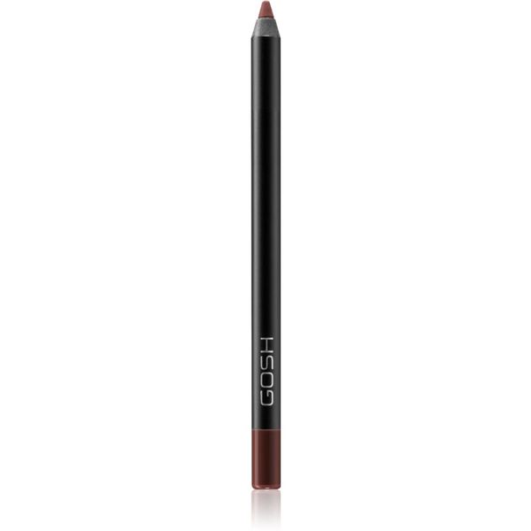 Gosh Gosh Velvet Touch vodootporna olovka za usne nijansa 012 Raisin 1,2 g