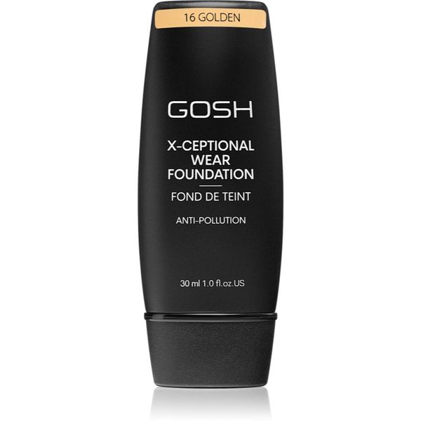 Gosh Gosh X-ceptional dugotrajni puder nijansa 16 Golden 30 ml