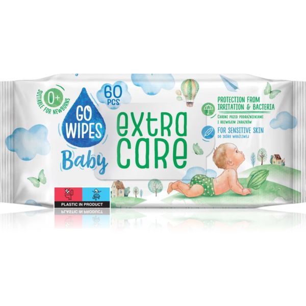 GoWipes GoWipes Extra Care vlažne maramice za djecu za osjetljivu kožu 0+ 60 kom