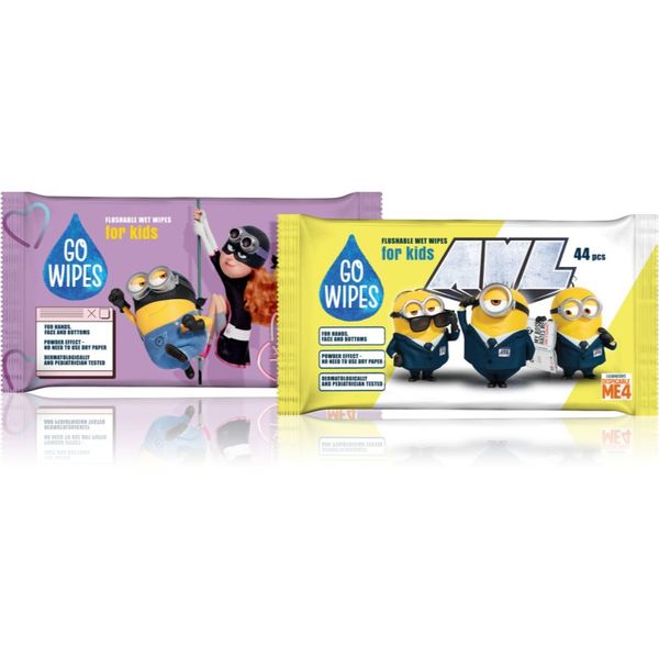 GoWipes GoWipes Flushable Wet Wipes vlažni toaletni papir za osjetljivu kožu za djecu 44 kom