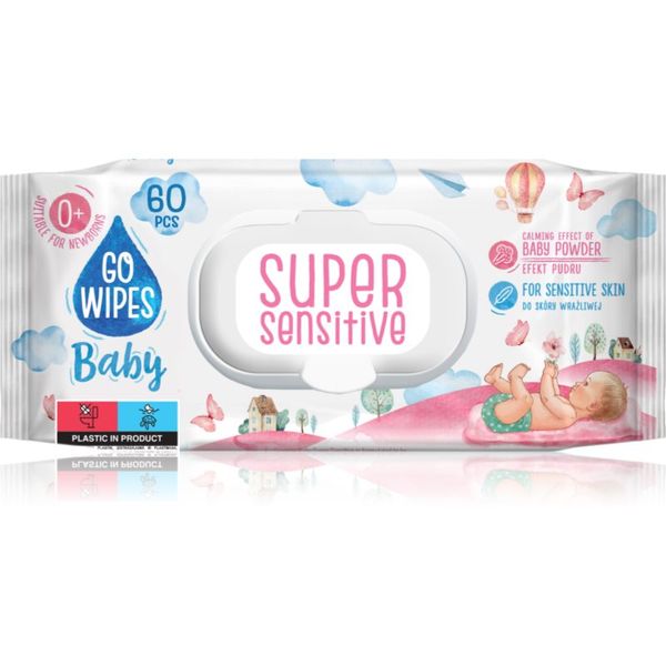 GoWipes GoWipes Super Sensitive vlažne maramice za djecu za osjetljivu kožu 0+ 60 kom