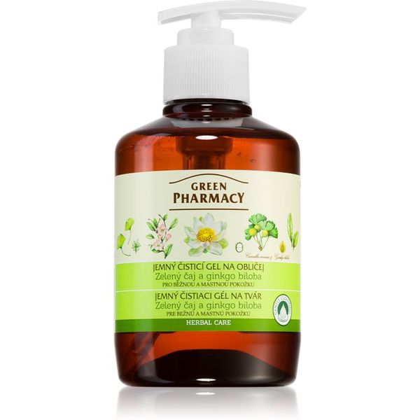 Green Pharmacy Green Pharmacy Face Care Green Tea nježni gel za čišćenje za mješovitu i masnu kožu 270 ml