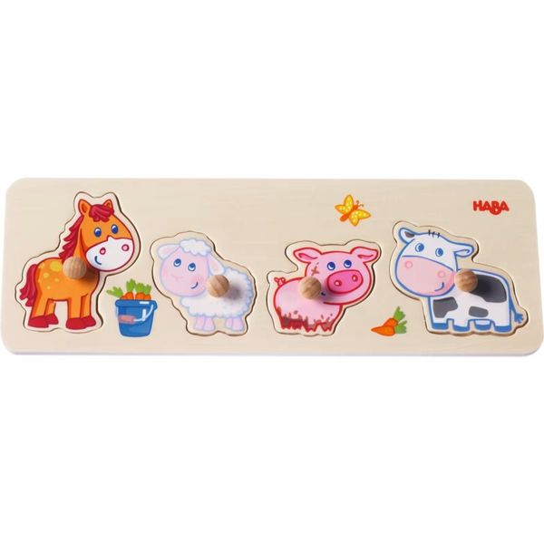 Haba Haba Puzzle Farm aktivna umetaljka od drva 12 m+ 1 kom